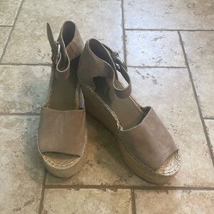 Marc Fisher Alita Platform Wedge Espadrille Sandals New!